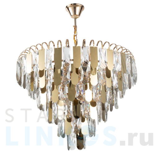 Купить Подвесная люстра Arte Lamp Vivien A2719SP-8GO за 22 990 руб. в Туле Купить с доставкой Подвесная люстра Arte Lamp Vivien A2719SP-8GO в Туле