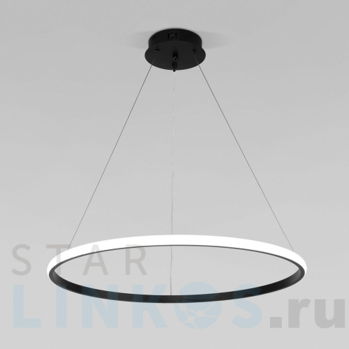 Купить Подвесной светодиодный светильник Eurosvet Collars 90264/1 черный за 9 860 руб. в Туле Купить с доставкой Подвесной светодиодный светильник Eurosvet Collars 90264/1 черный в Туле