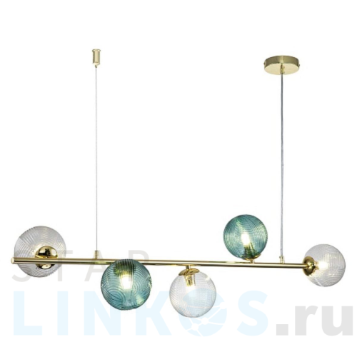 Купить Подвесная люстра Indigo Selva 11032/5PL Gold V000297 за 19 570 руб. в Туле Купить с доставкой Подвесная люстра Indigo Selva 11032/5PL Gold V000297 в Туле