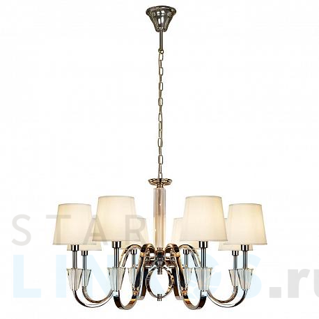 Купить Подвесная люстра iLamp Alesti P2424-8 Nickel за 42 390 руб. в Туле фото 2 Купить с доставкой Подвесная люстра iLamp Alesti P2424-8 Nickel в Туле фото 2