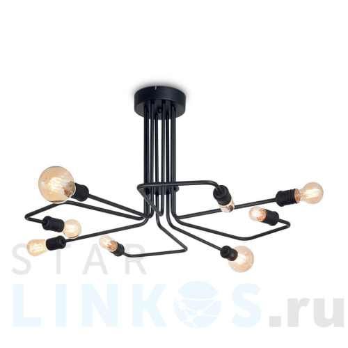 Купить Потолочная люстра Ideal Lux Triumph PL8 Nero 242378 за 106 700 руб. в Туле Купить с доставкой Потолочная люстра Ideal Lux Triumph PL8 Nero 242378 в Туле