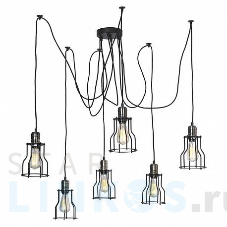Купить Подвесная люстра Lussole Loft Shirley GRLSP-9310 за 24 832 руб. в Туле фото 2 Купить с доставкой Подвесная люстра Lussole Loft Shirley GRLSP-9310 в Туле фото 2