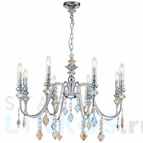 Купить Подвесная люстра Lucia Tucci Maya 4450.8 Chrome за 129 930 руб. в Туле фото 2 Купить с доставкой Подвесная люстра Lucia Tucci Maya 4450.8 Chrome в Туле фото 2