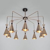 Купить Подвесная люстра Bogates Glustin 316/10 латунь / черный в Туле