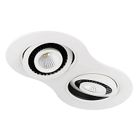 Купить Встраиваемый светодиодный светильник Ambrella light Techno Led S505/2 W в Туле