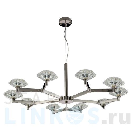 Купить Подвесная люстра Crystal Lux Rebeca SP10 Nickel за 21 900 руб. в Туле Купить с доставкой Подвесная люстра Crystal Lux Rebeca SP10 Nickel в Туле