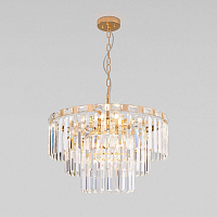Купить Подвесная люстра Eurosvet Elegante 10130/8 золото/прозрачный хрусталь Strotskis в Туле