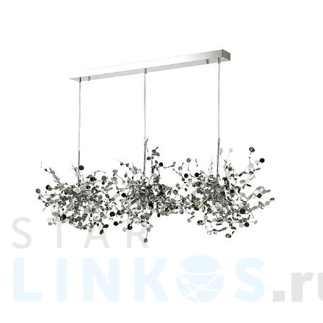 Купить Подвесная люстра Crystal Lux GARDEN SP3х3 L1200 CHROME за 27 900 руб. в Туле фото 2 Купить с доставкой Подвесная люстра Crystal Lux GARDEN SP3х3 L1200 CHROME в Туле фото 2