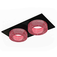 Купить Комплект встраиваемого светильника Ambrella light Techno Spot XC7636022 SBK/PI черный песок/розовый (C7636, N7193) в Туле