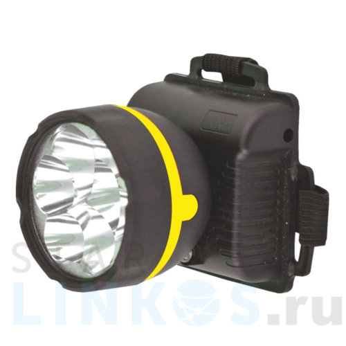 Купить с доставкой Налобный светодиодный фонарь Ultraflash Т от батареек 85х75 18 лм 909LED5 11781 в Туле