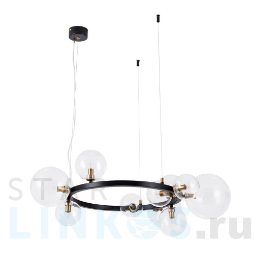 Купить Подвесная люстра Arte Lamp Vincent A7790SP-10BK за 24 990 руб. в Туле Купить с доставкой Подвесная люстра Arte Lamp Vincent A7790SP-10BK в Туле