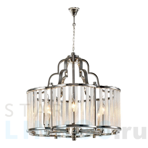 Купить Подвесная люстра iLamp Qeens P9501-6 NIC за 54 290 руб. в Туле Купить с доставкой Подвесная люстра iLamp Qeens P9501-6 NIC в Туле