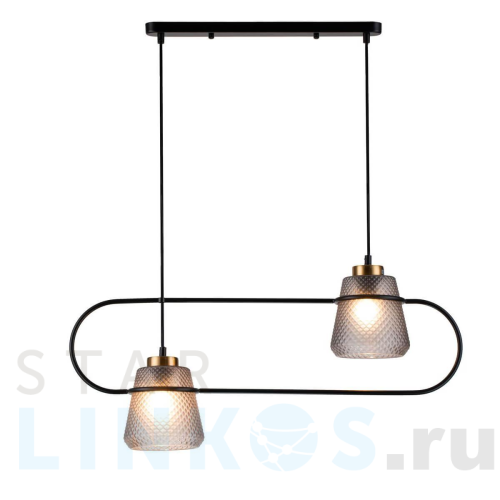 Купить Подвесной светильник Indigo Astratto 11016/2P Black V000157 за 15 860 руб. в Туле Купить с доставкой Подвесной светильник Indigo Astratto 11016/2P Black V000157 в Туле