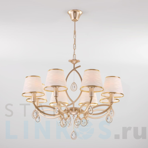 Купить Подвесная люстра Eurosvet 60091/8 перламутровое золото за 22 900 руб. в Туле Купить с доставкой Подвесная люстра Eurosvet 60091/8 перламутровое золото в Туле
