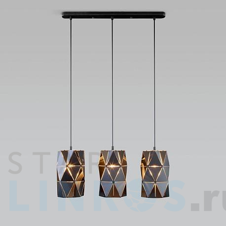 Купить Подвесной светильник Eurosvet Reprise 50145/3 черный за 15 100 руб. в Туле фото 2 Купить с доставкой Подвесной светильник Eurosvet Reprise 50145/3 черный в Туле фото 2