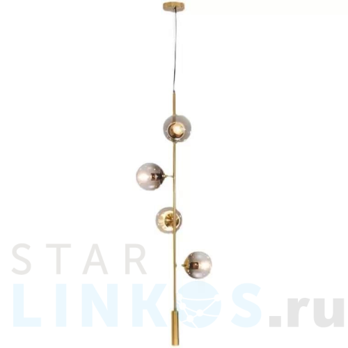 Купить Подвесная люстра iLamp Artis 8149P/4A BR-SM за 12 990 руб. в Туле Купить с доставкой Подвесная люстра iLamp Artis 8149P/4A BR-SM в Туле