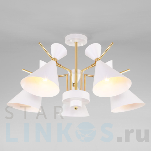 Купить Потолочная люстра Eurosvet Apart 70114/5 белый за 18 400 руб. в Туле Купить с доставкой Потолочная люстра Eurosvet Apart 70114/5 белый в Туле