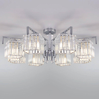 Купить Потолочная люстра Eurosvet April 10126/8 хром/прозрачный хрусталь Strotskis Smart в Туле