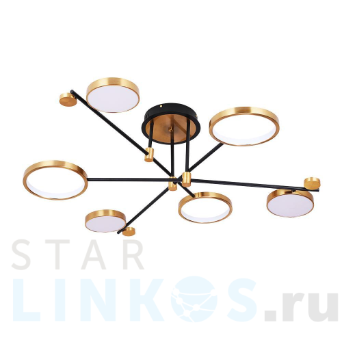 Купить Потолочная светодиодная люстра Arte Lamp Holly A1364PL-6PB за 16 490 руб. в Туле Купить с доставкой Потолочная светодиодная люстра Arte Lamp Holly A1364PL-6PB в Туле