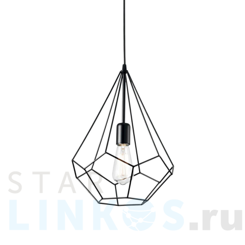 Купить с доставкой Подвесной светильник Ideal Lux Ampolla-3 SP1 Nero 148175 в Туле