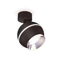 Купить Комплект накладного светильника Ambrella light Techno Spot XM1102002 SBK/PBK черный песок/серебро полированное (A2210, C1102, N7032) в Туле