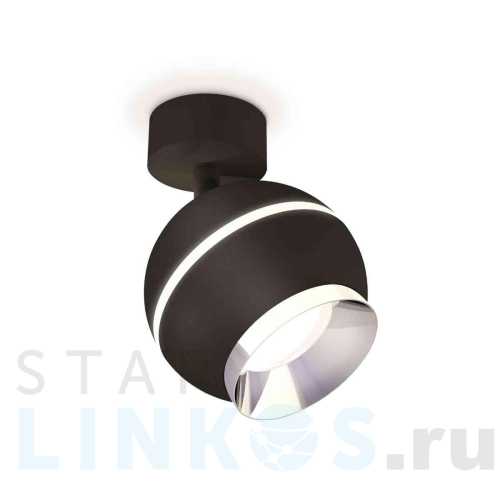 Купить с доставкой Комплект накладного светильника Ambrella light Techno Spot XM1102002 SBK/PBK черный песок/серебро полированное (A2210, C1102, N7032) в Туле