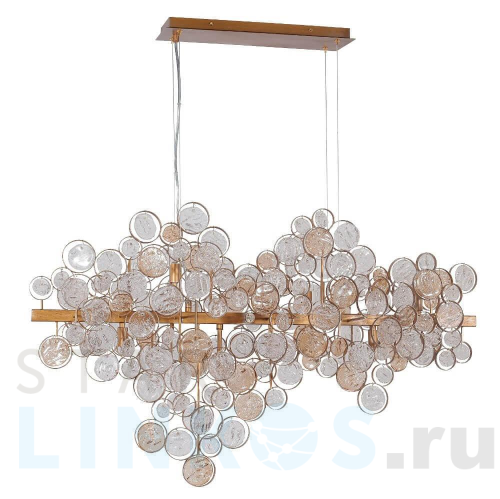 Купить Подвесной светильник Crystal Lux Deseo SP12 L1000 Gold за 98 900 руб. в Туле Купить с доставкой Подвесной светильник Crystal Lux Deseo SP12 L1000 Gold в Туле