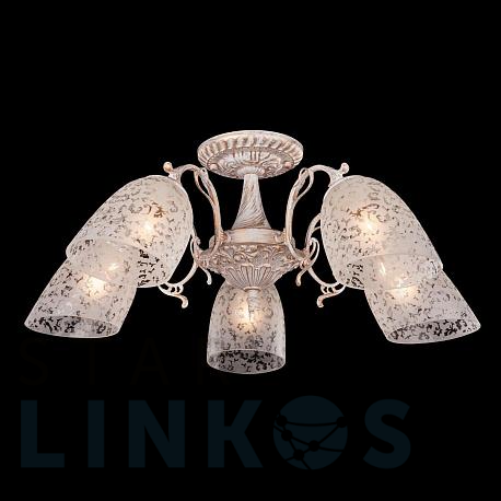 Купить Потолочная люстра Eurosvet 22010/5 белый с золотом за 8 000 руб. в Туле фото 2 Купить с доставкой Потолочная люстра Eurosvet 22010/5 белый с золотом в Туле фото 2