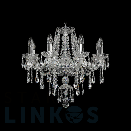 Купить Подвесная люстра Bohemia Ivele 1415/8/200 Ni за 39 471 руб. в Туле Купить с доставкой Подвесная люстра Bohemia Ivele 1415/8/200 Ni в Туле