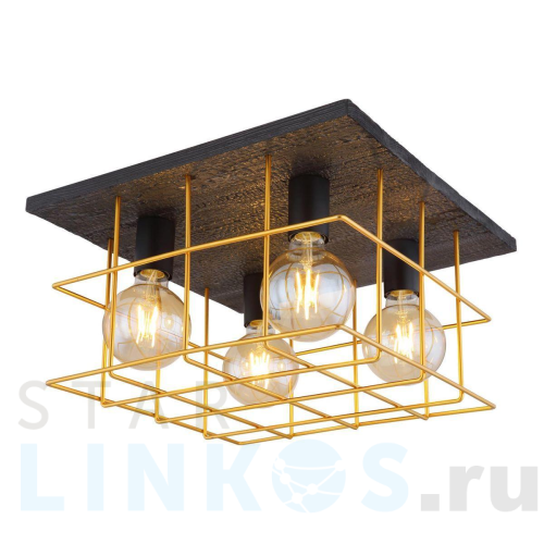 Купить Потолочный светильник Globo Merril 15530B-4D за 39 400 руб. в Туле Купить с доставкой Потолочный светильник Globo Merril 15530B-4D в Туле