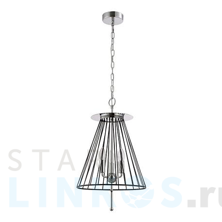 Купить Подвесная люстра Crystal Lux Modesto SP3 Black/Chrome за 3 500 руб. в Туле фото 2 Купить с доставкой Подвесная люстра Crystal Lux Modesto SP3 Black/Chrome в Туле фото 2