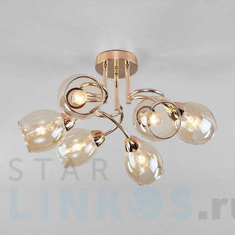 Купить Потолочная люстра Eurosvet Roselyn 30171/6 золото за 11 200 руб. в Туле фото 2 Купить с доставкой Потолочная люстра Eurosvet Roselyn 30171/6 золото в Туле фото 2