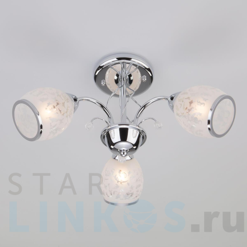 Купить с доставкой Подвесная люстра Eurosvet 30026/3 хром в Туле