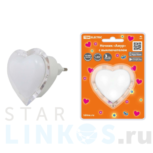 Купить Светильник-ночник TDM Electric Амур SQ0357-0030 за 172 руб. в Туле Купить с доставкой Светильник-ночник TDM Electric Амур SQ0357-0030 в Туле