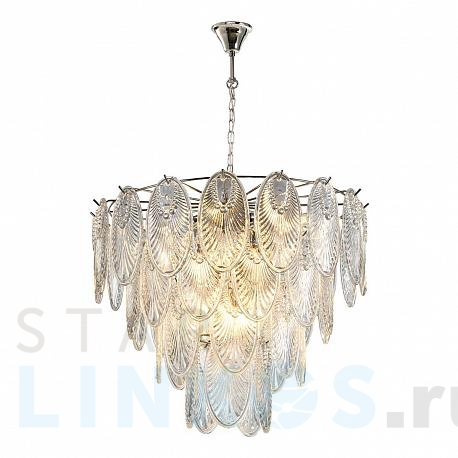Купить Подвесная люстра iLamp Gramercy P2548-12 NIC за 57 090 руб. в Туле фото 2 Купить с доставкой Подвесная люстра iLamp Gramercy P2548-12 NIC в Туле фото 2