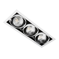 Купить Встраиваемый светодиодный светильник Ambrella light Cardano T813 BK/CH 3*12W 4200K в Туле