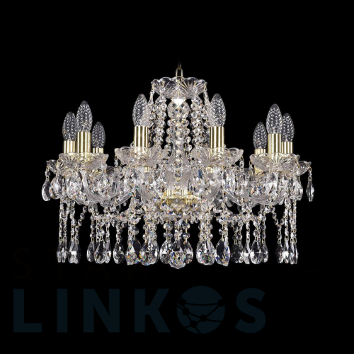 Купить Подвесная люстра Bohemia Ivele 1413/10/200 G за 46 350 руб. в Туле Купить с доставкой Подвесная люстра Bohemia Ivele 1413/10/200 G в Туле