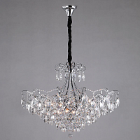 Купить Подвесная люстра Eurosvet 10080/12 хром/прозрачный хрусталь Strotskis в Туле