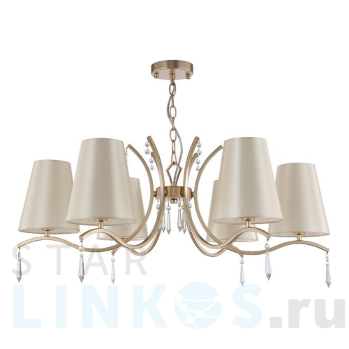 Купить с доставкой Подвесная люстра Crystal Lux Renata SP6 Gold в Туле