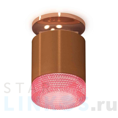 Купить с доставкой Комплект накладного светильника Ambrella light Techno Spot XS7404142 SCF/PPG/PI кофе песок/золото розовое полированное/розовый (N7930, C7404, N7193) в Туле