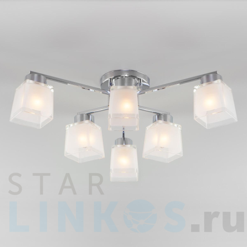 Купить Потолочная люстра Eurosvet Delfi 30162/6 хром за 9 280 руб. в Туле Купить с доставкой Потолочная люстра Eurosvet Delfi 30162/6 хром в Туле