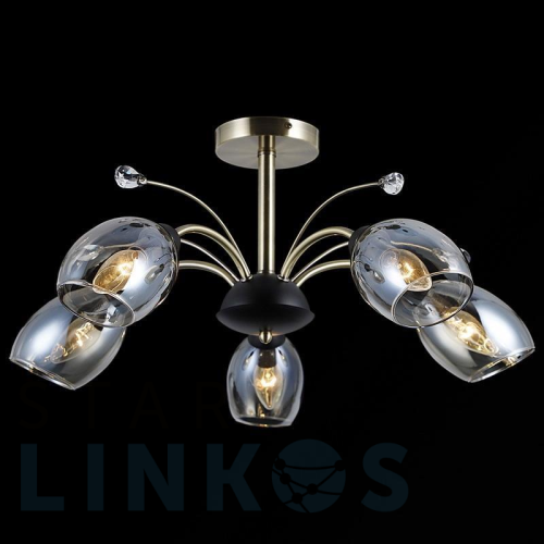 Купить Потолочная люстра Illumico IL9737-5CSQ-29 BK AB за 7 100 руб. в Туле Купить с доставкой Потолочная люстра Illumico IL9737-5CSQ-29 BK AB в Туле