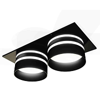 Купить Комплект встраиваемого светильника Ambrella light Techno Spot XC7636042 SBK/FR черный песок/белый матовый (C7636, N7142) в Туле