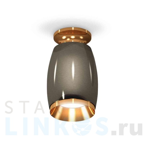 Купить с доставкой Комплект накладного светильника Ambrella light Techno Spot XS1123043 DCH/PYG черный хром/золото желтое полированное (N6905, C1123, N7034) в Туле