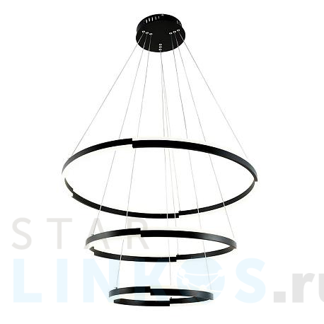 Купить Подвесная светодиодная люстра Arte Lamp Alfie A2180SP-60BK за 33 990 руб. в Туле фото 2 Купить с доставкой Подвесная светодиодная люстра Arte Lamp Alfie A2180SP-60BK в Туле фото 2