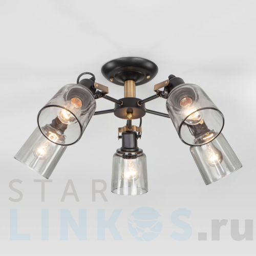 Купить Потолочная люстра Eurosvet Astor 70111/5 черный за 11 500 руб. в Туле Купить с доставкой Потолочная люстра Eurosvet Astor 70111/5 черный в Туле