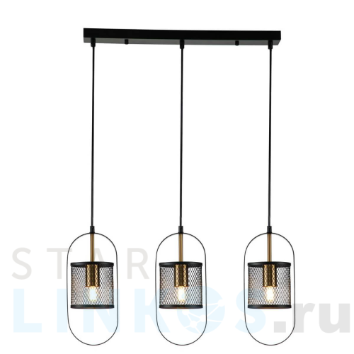 Купить Подвесной светильник Indigo Via 10009/3P Black V000183 за 18 510 руб. в Туле Купить с доставкой Подвесной светильник Indigo Via 10009/3P Black V000183 в Туле
