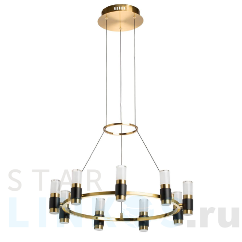 Купить Подвесная светодиодная люстра De Markt Вальтер 551012609 за 65 740 руб. в Туле Купить с доставкой Подвесная светодиодная люстра De Markt Вальтер 551012609 в Туле