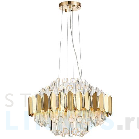 Купить Подвесная люстра Natali Kovaltseva Rivera 81443/8C Gold за 34 314 руб. в Туле фото 2 Купить с доставкой Подвесная люстра Natali Kovaltseva Rivera 81443/8C Gold в Туле фото 2