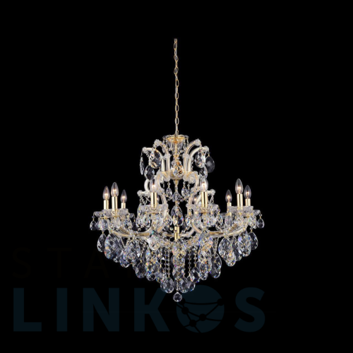 Купить Подвесная люстра Crystal Lux Isabel SP11 Gold/Transparent за 99 900 руб. в Туле Купить с доставкой Подвесная люстра Crystal Lux Isabel SP11 Gold/Transparent в Туле